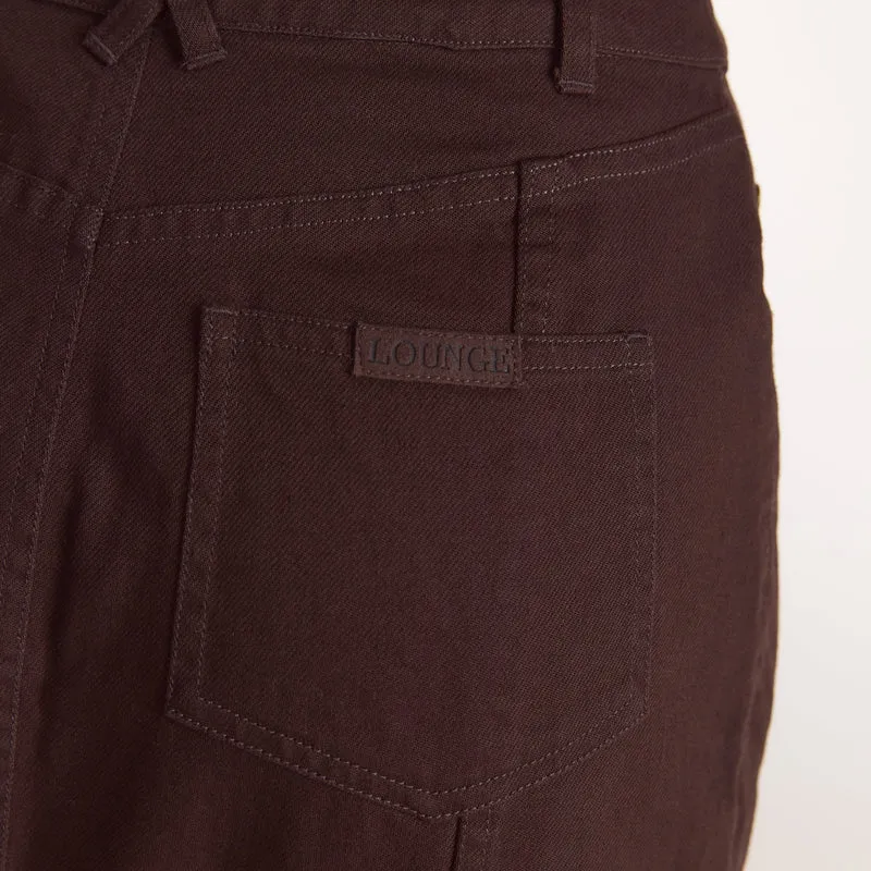 Jupe Longue en Denim - Chocolat