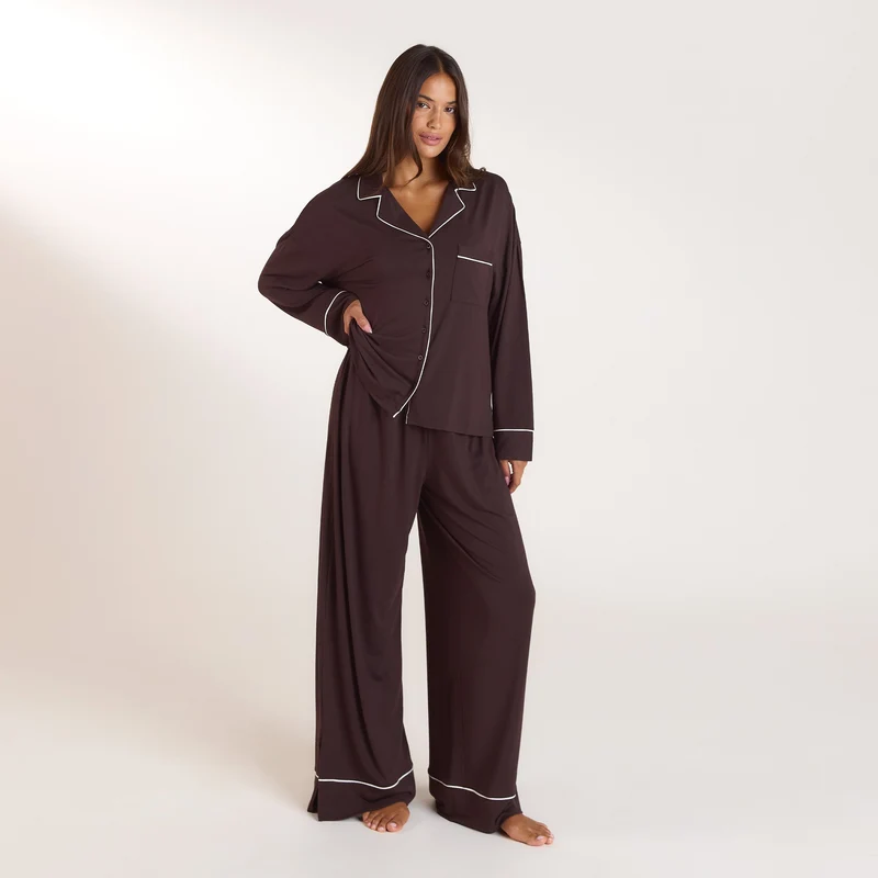 Pantalon de Pyjama Modal - Chocolat Noir
