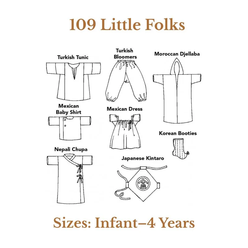 Patron de couture PDF | 109 Little Folks | Folkwear | Unisexe