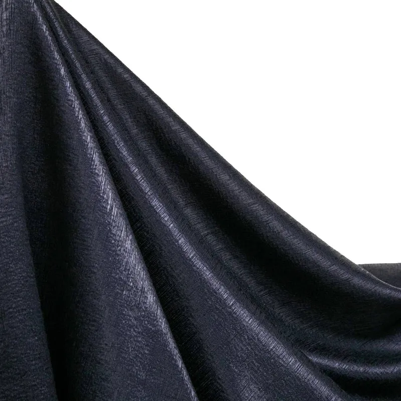 Tissu pour manteau en mélange de laine | Marine lustré | Lourd
