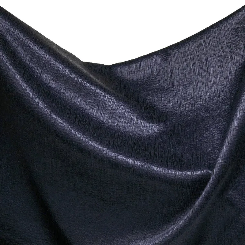 Tissu pour manteau en mélange de laine | Marine lustré | Lourd