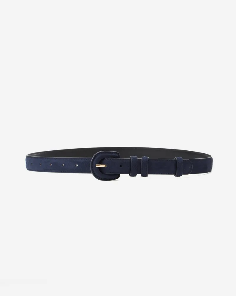 Ceinture en suédine boucle assortie marine Scotland