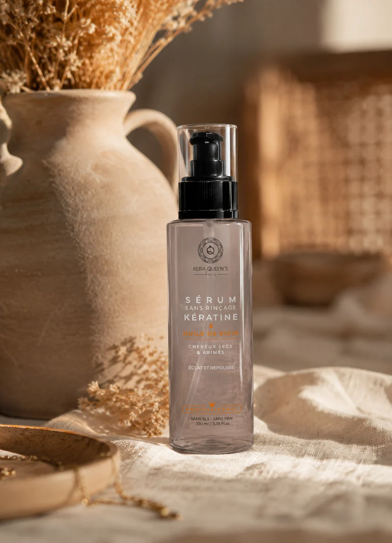 Sérum cheveux - Kératine & Huile de Ricin