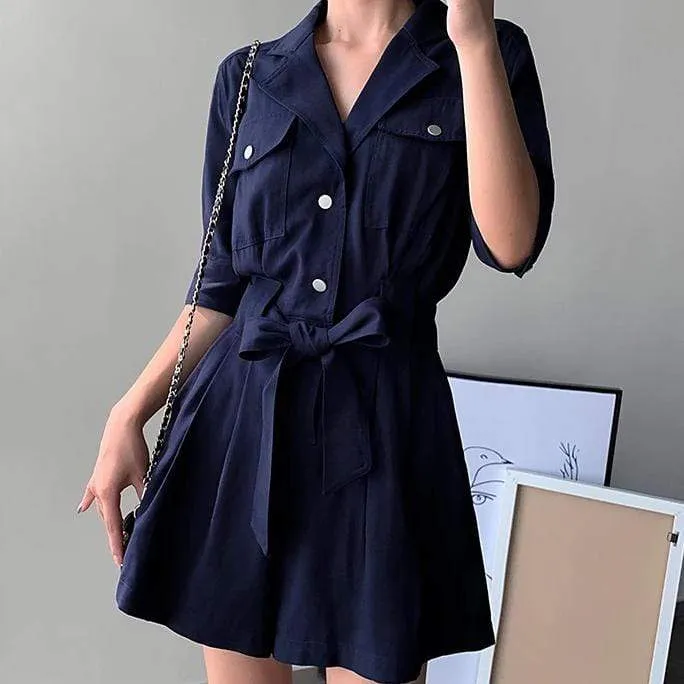Combishort Bleu Marine - Elena