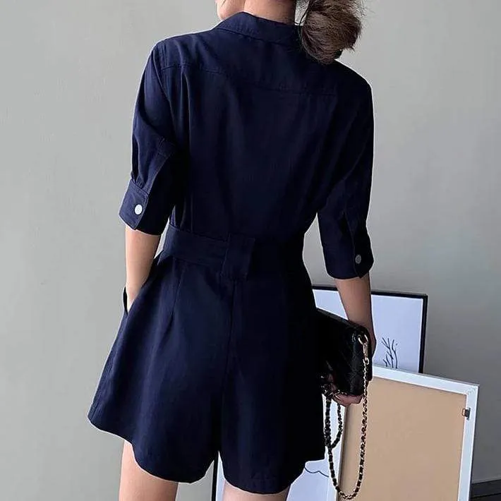 Combishort Bleu Marine - Elena