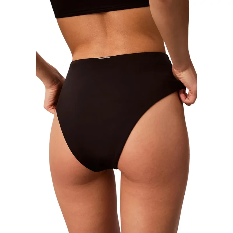 Calvin Klein Maillot de bain bikini noir taille haute pour femme