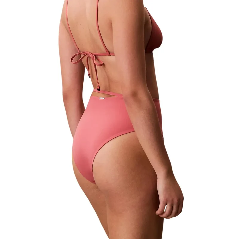 Calvin Klein Bas de bikini rose en nylon pour femme