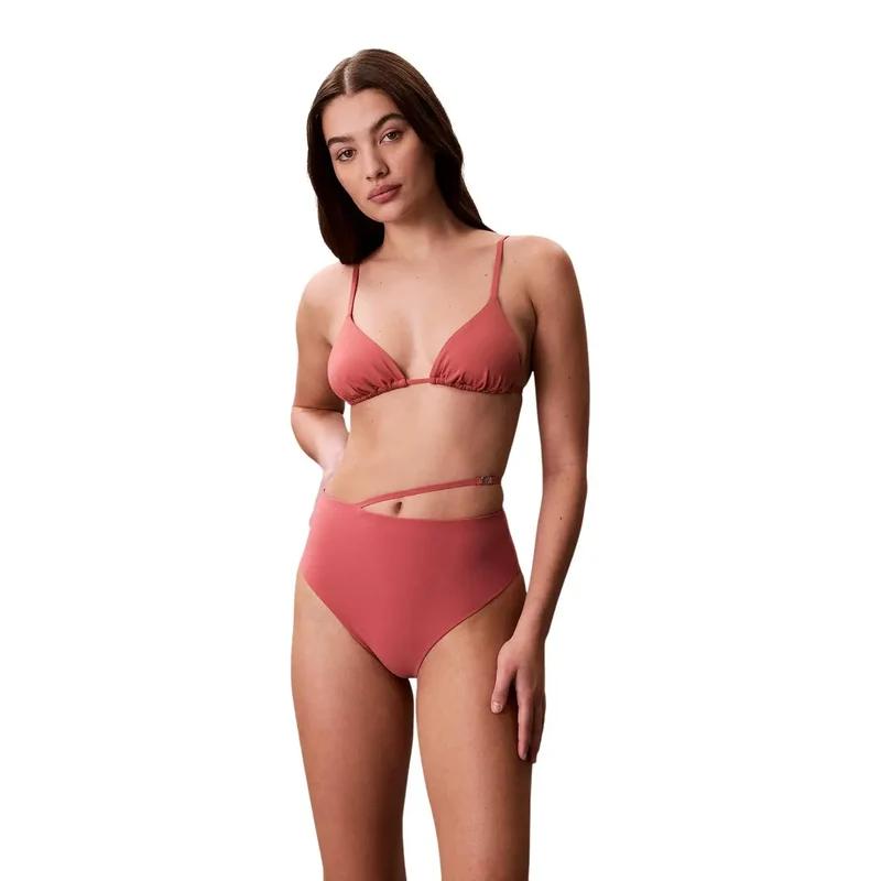 Calvin Klein Bas de bikini rose en nylon pour femme
