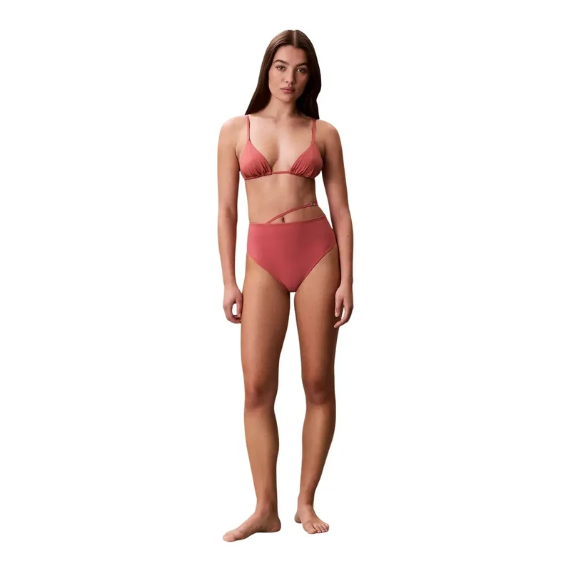 Calvin Klein Bas de bikini rose en nylon pour femme