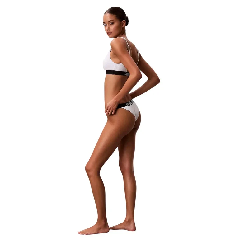 Calvin Klein Jeans Maillot de bain brésilien en nylon blanc pour femme