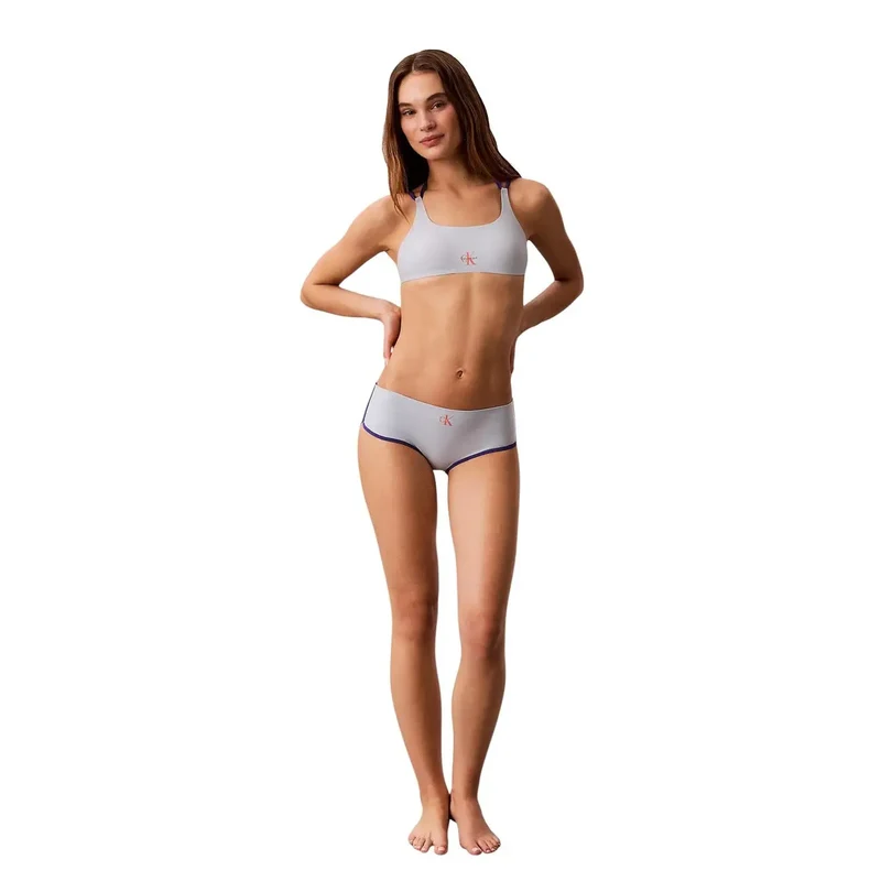 Calvin Klein Soutien-gorge de plage pour femme bleu clair