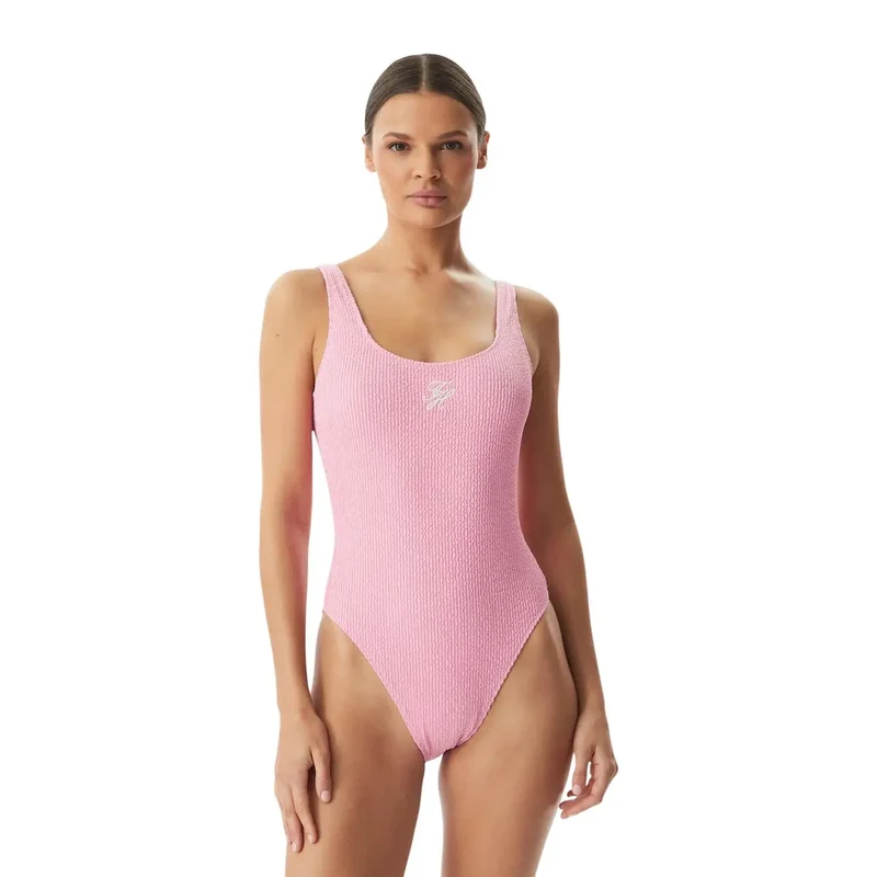 Tommy Hilfiger Maillot de bain rose à dos échancré pour femme