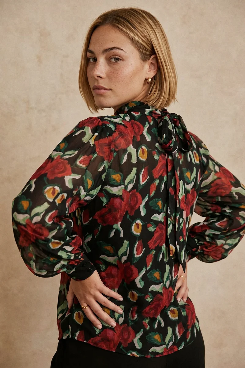 Blouse Galatéa Rose des Nuits