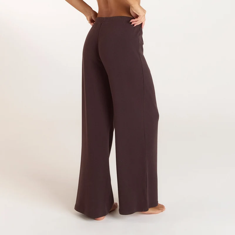 Pantalon de Pyjama Côtelé - Chocolat Noir