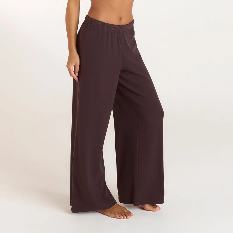 Pantalon de Pyjama Côtelé - Chocolat Noir