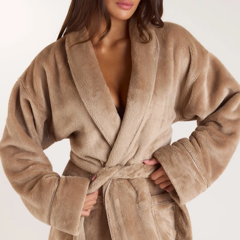 Peignoir Long - Beige