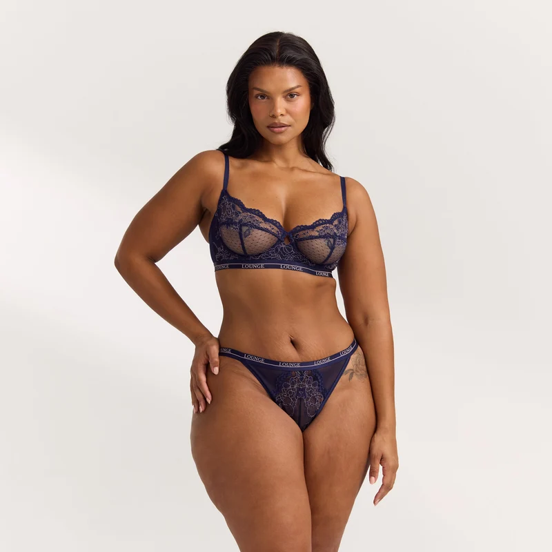 Soutien-gorge Blossom Bicolore - Bleu Marine