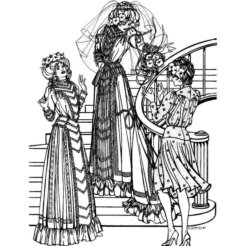 PATRON DE COUTURE PDF | 227 Robe édouardienne | Folkwear