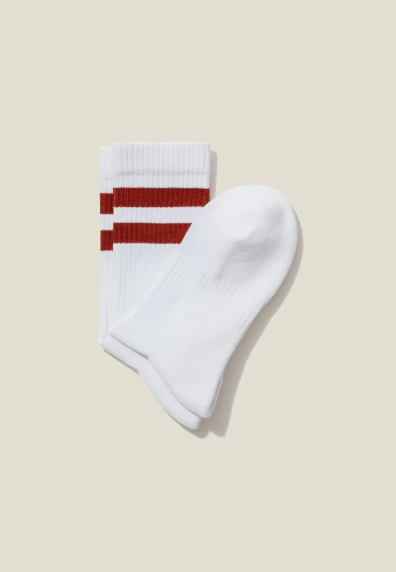 Les chaussettes côtelées