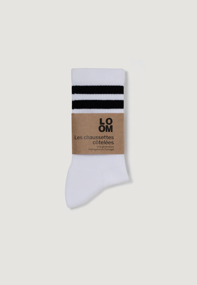 Les chaussettes côtelées