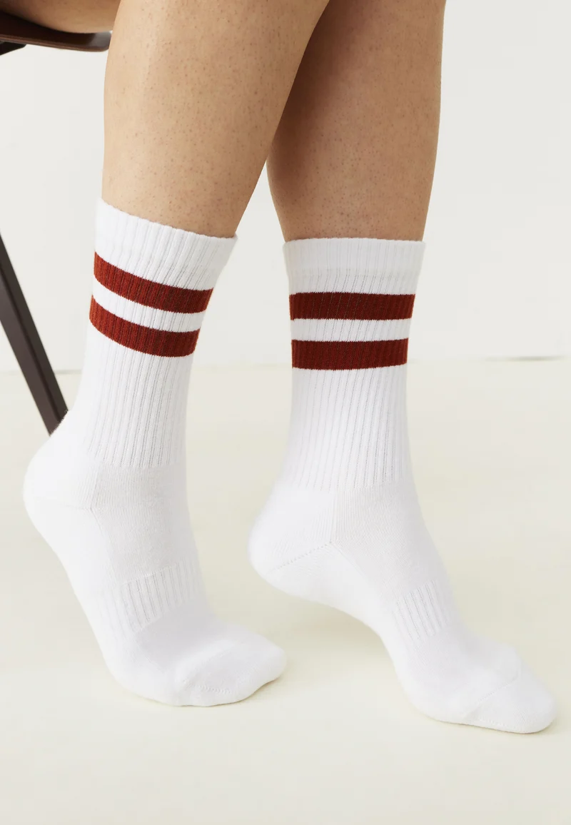 Les chaussettes côtelées