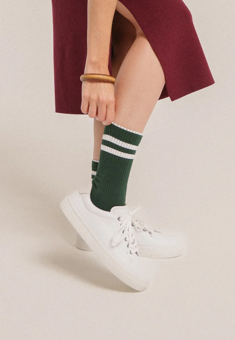 Les chaussettes côtelées