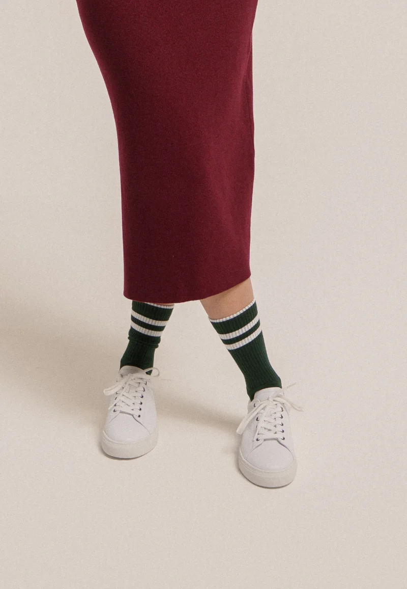 Les chaussettes côtelées