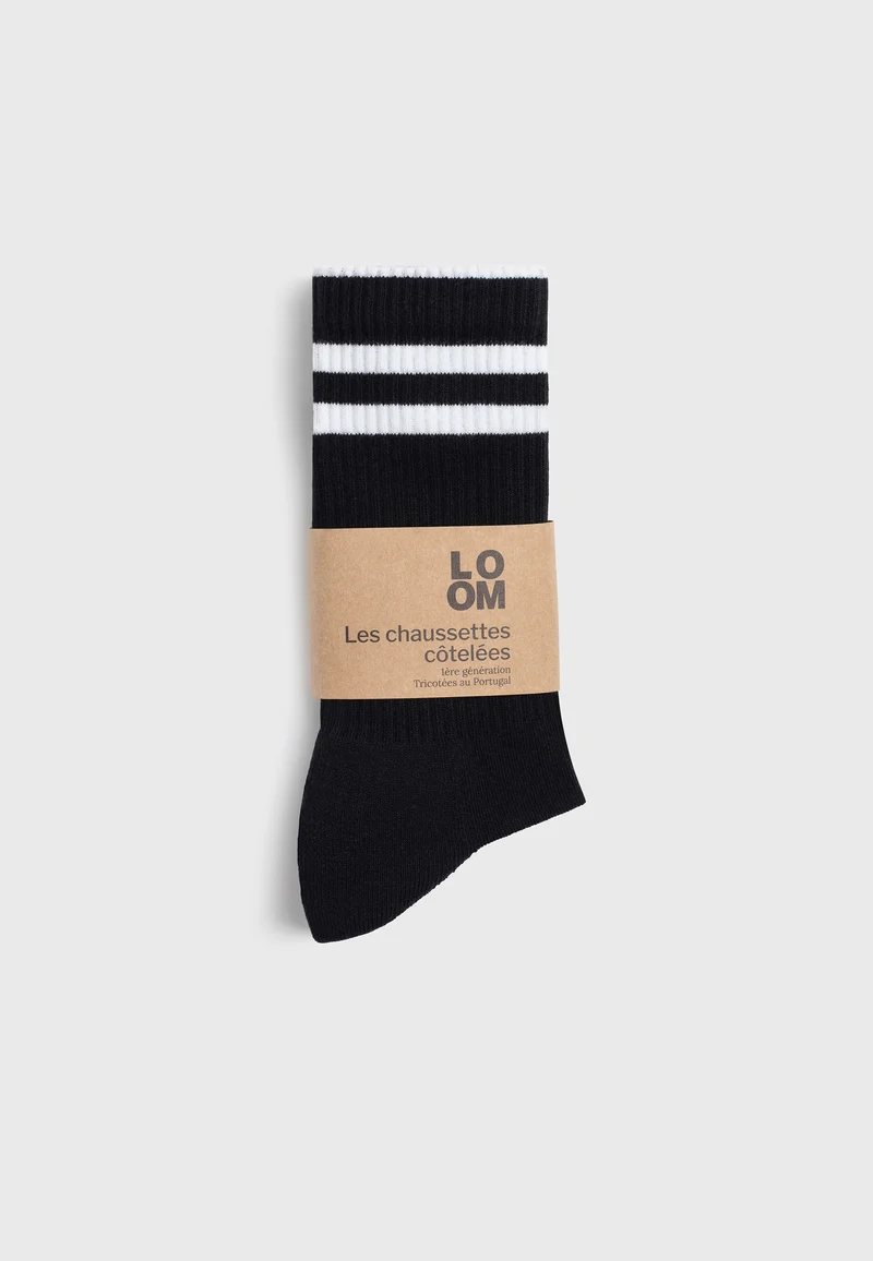 Les chaussettes côtelées