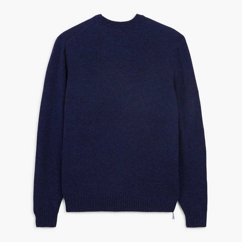 Pull col rond laine lambswool bleu indigo Madani SBPLAY