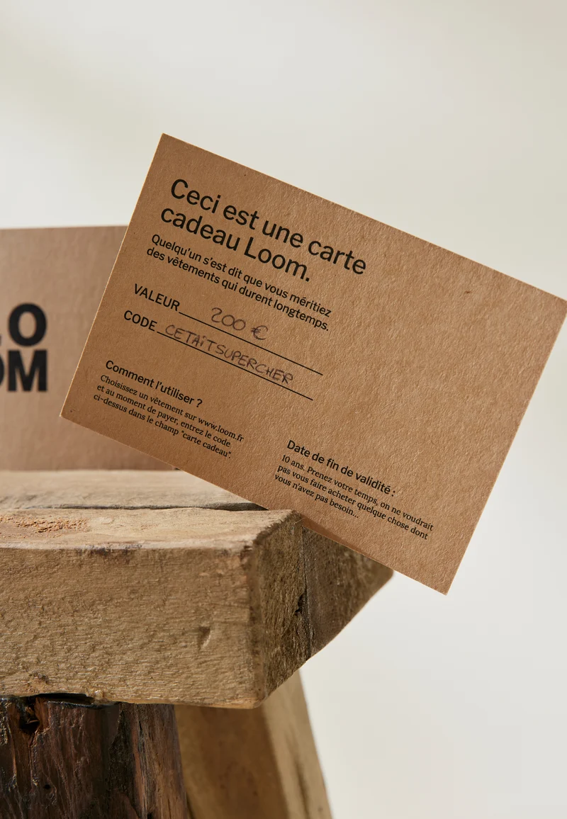 La carte cadeau physique