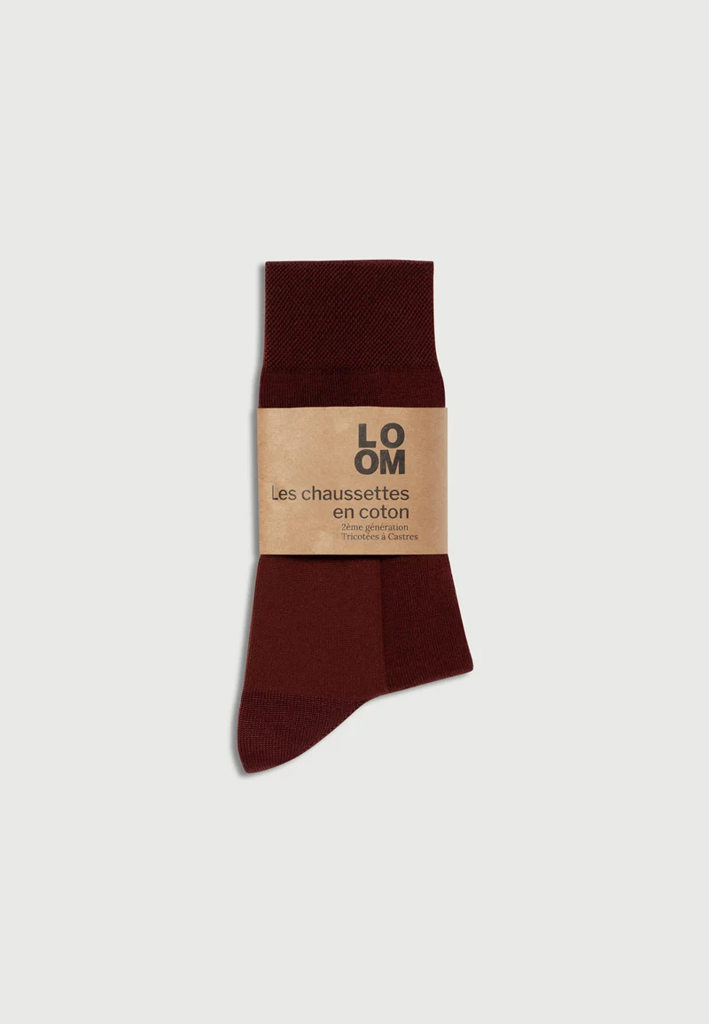 Les chaussettes en coton