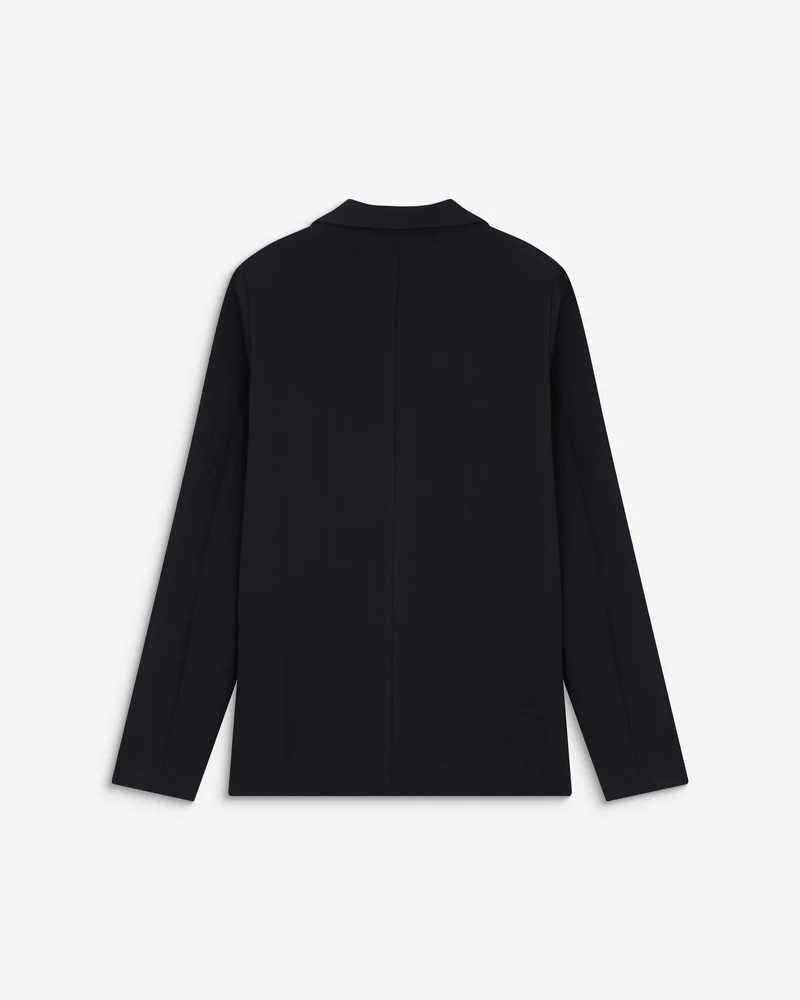 Blazer droit simple boutonnage à poches marine Alarick