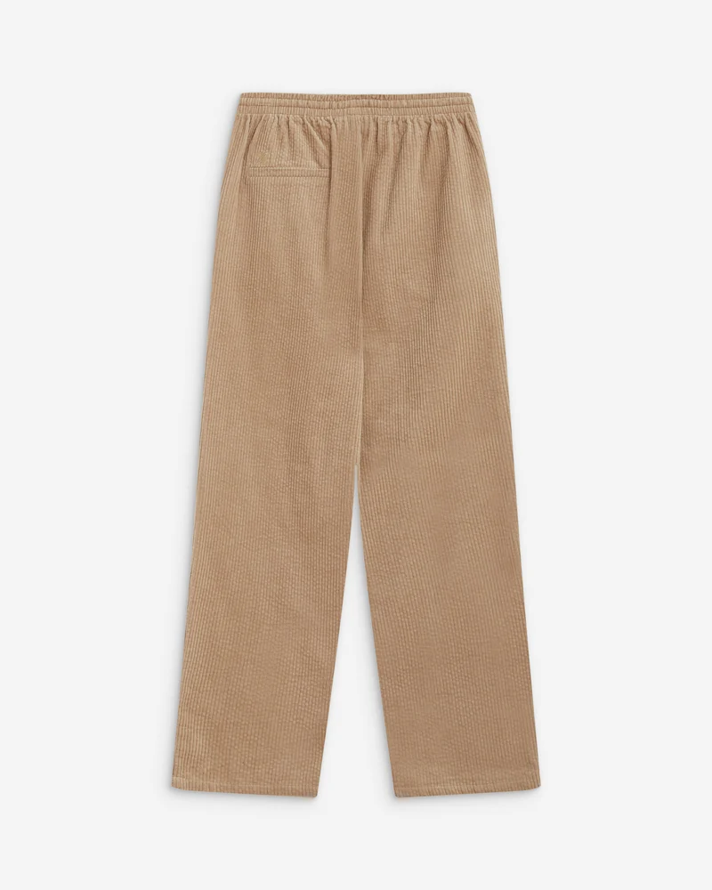 Pantalon velours côtelé taille ajustable beige Liberty