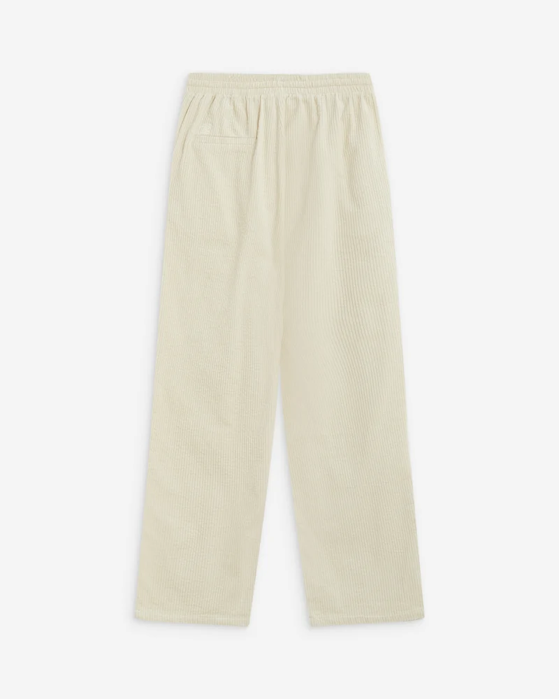 Pantalon velours côtelé taille ajustable ecru Liberty
