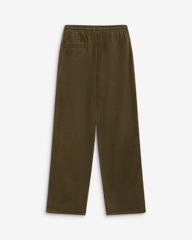 Pantalon velours côtelé taille ajustable kaki Liberty