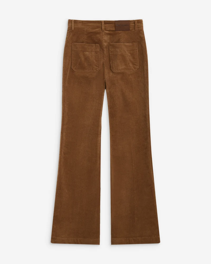 Pantalon droit velours côtelé coffee Alban
