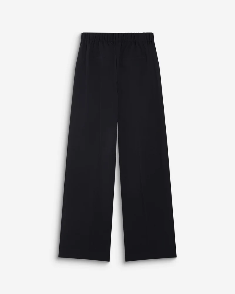Pantalon tailleur large taille haute marine Alexander
