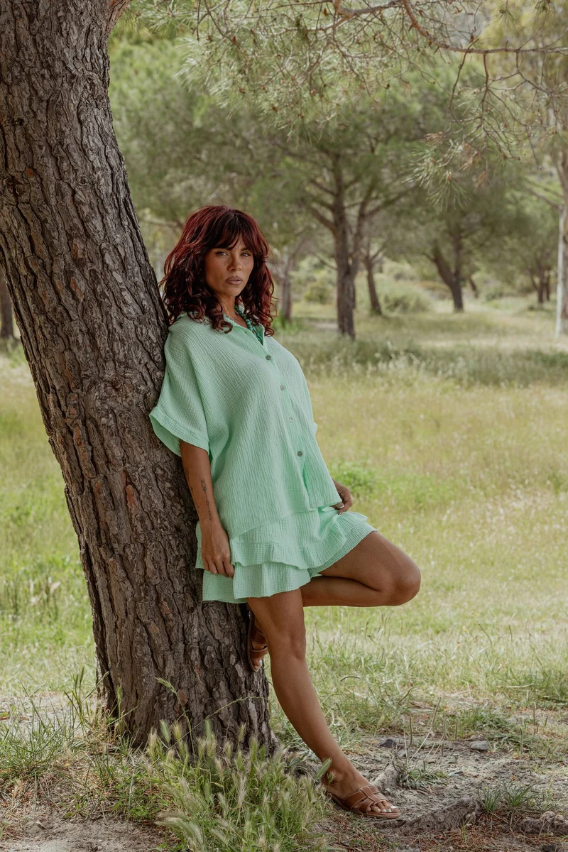 Jupe short bohème