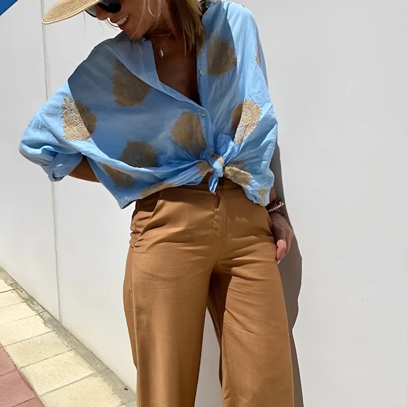 Blouse Bohème Femme Agnes – Haut Estival Léger avec Coupe Décontractée et Style Féminin Boho
