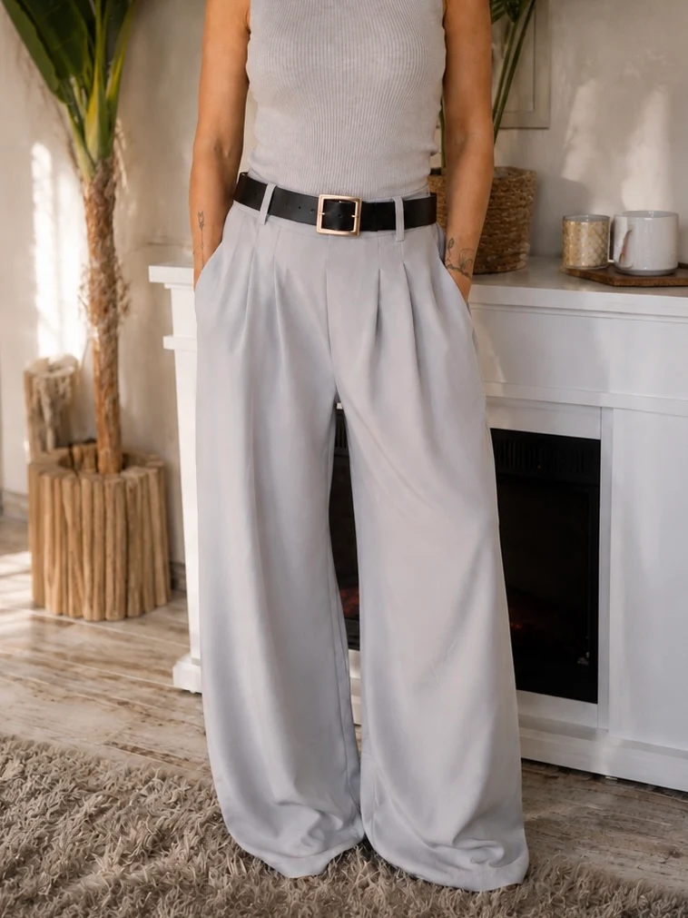 Pantalon Palazzo avec ceinture 💫