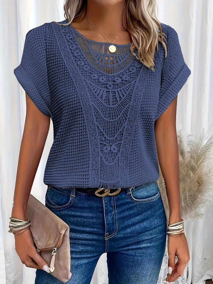 Blouse en Dentelle Femme Noela – Élégante Blouse Féminine avec Design en Dentelle Luxe & Coupe Confortable