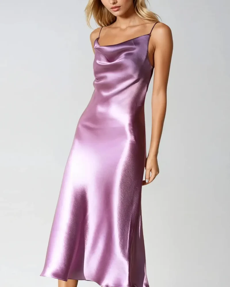 Robe Cocktail En Satin - Victorine