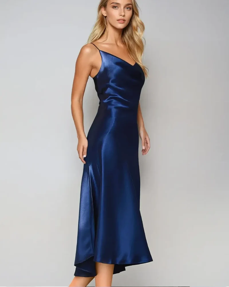 Robe Cocktail En Satin - Victorine