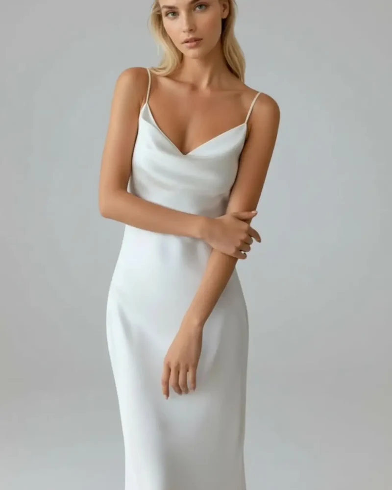 Robe Cocktail En Satin - Victorine