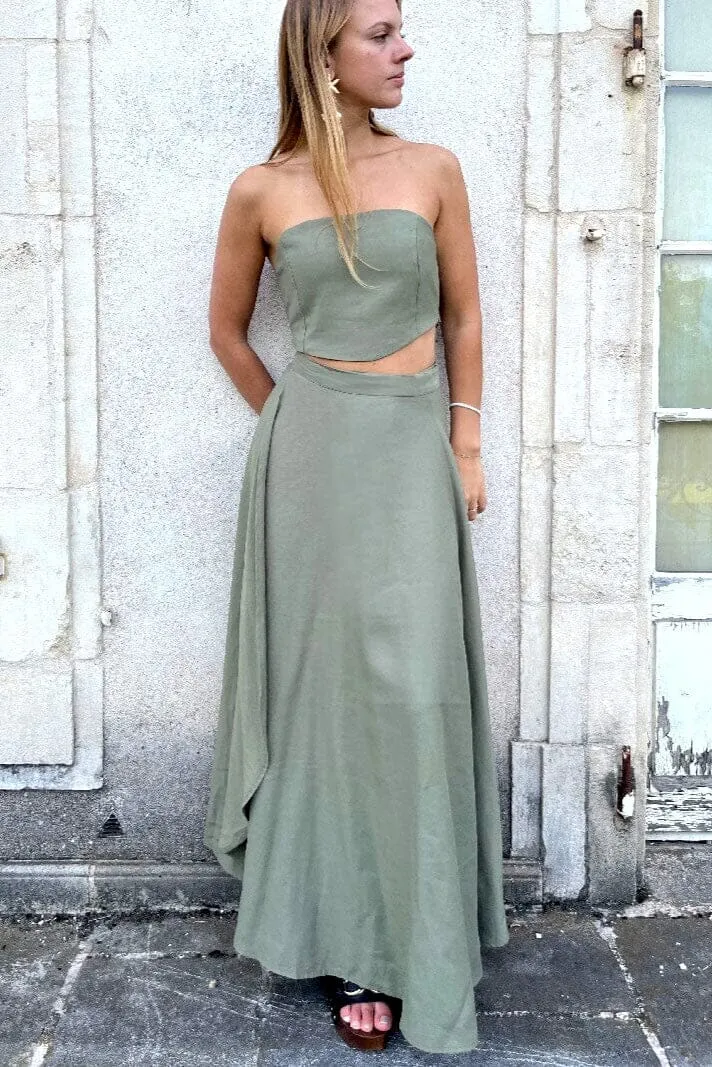 Ensemble Top Jupe Vert - Margot
