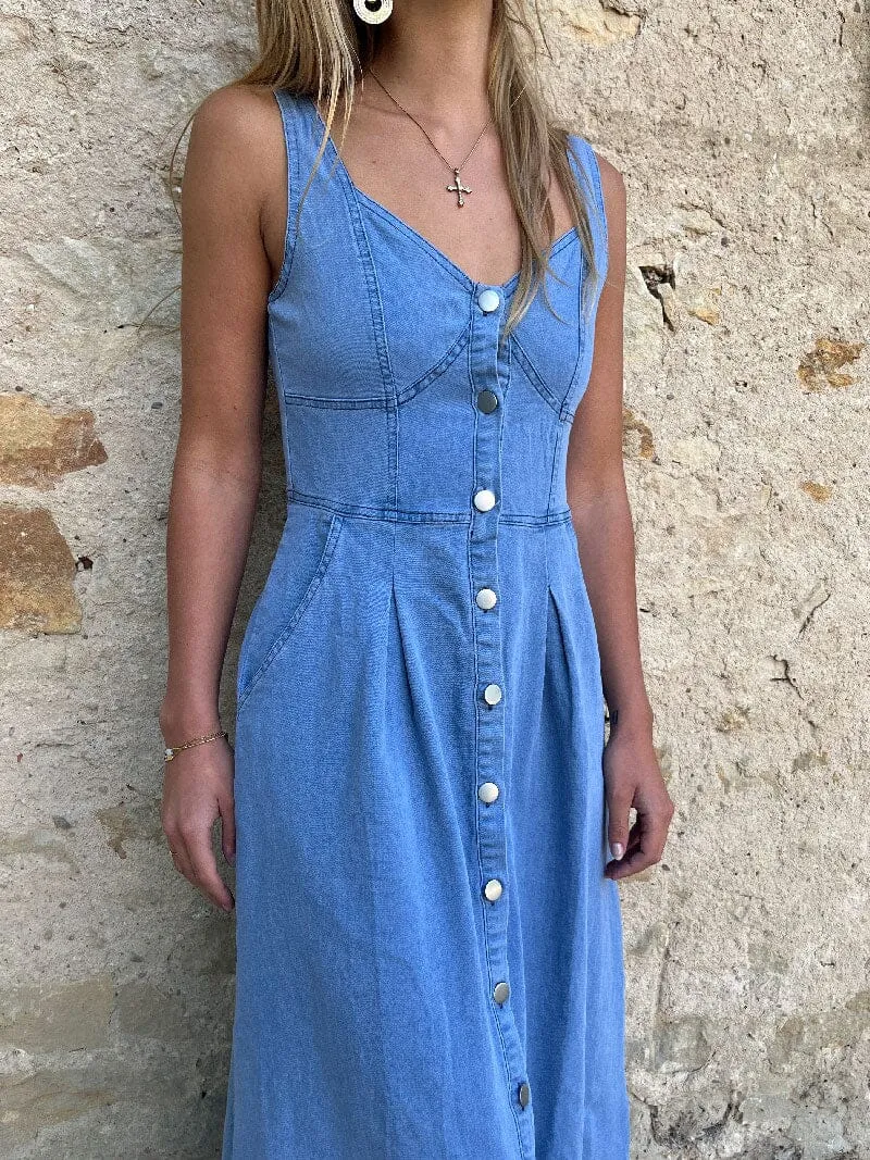 Robe En Jean Longue - Janice