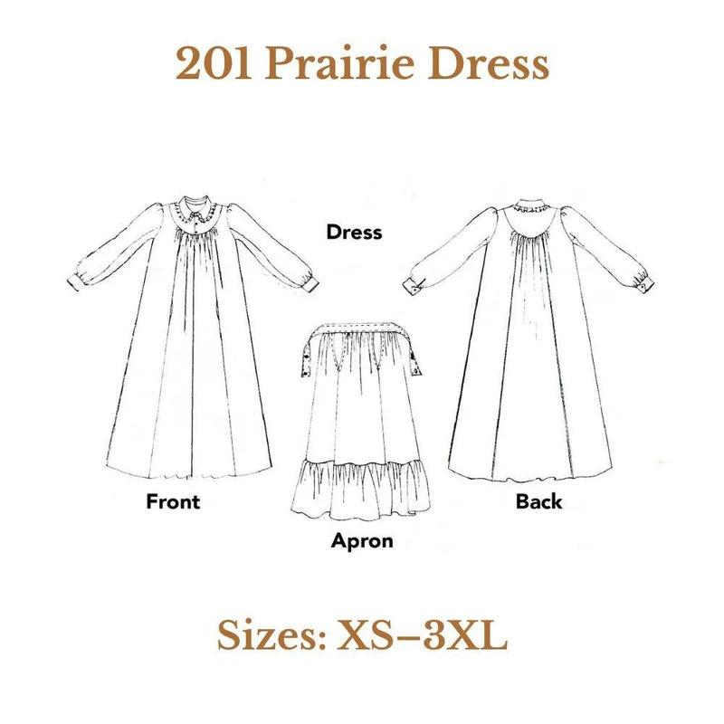 PATRON DE COUTURE PDF | 201 Robe Prairie | Folkwear