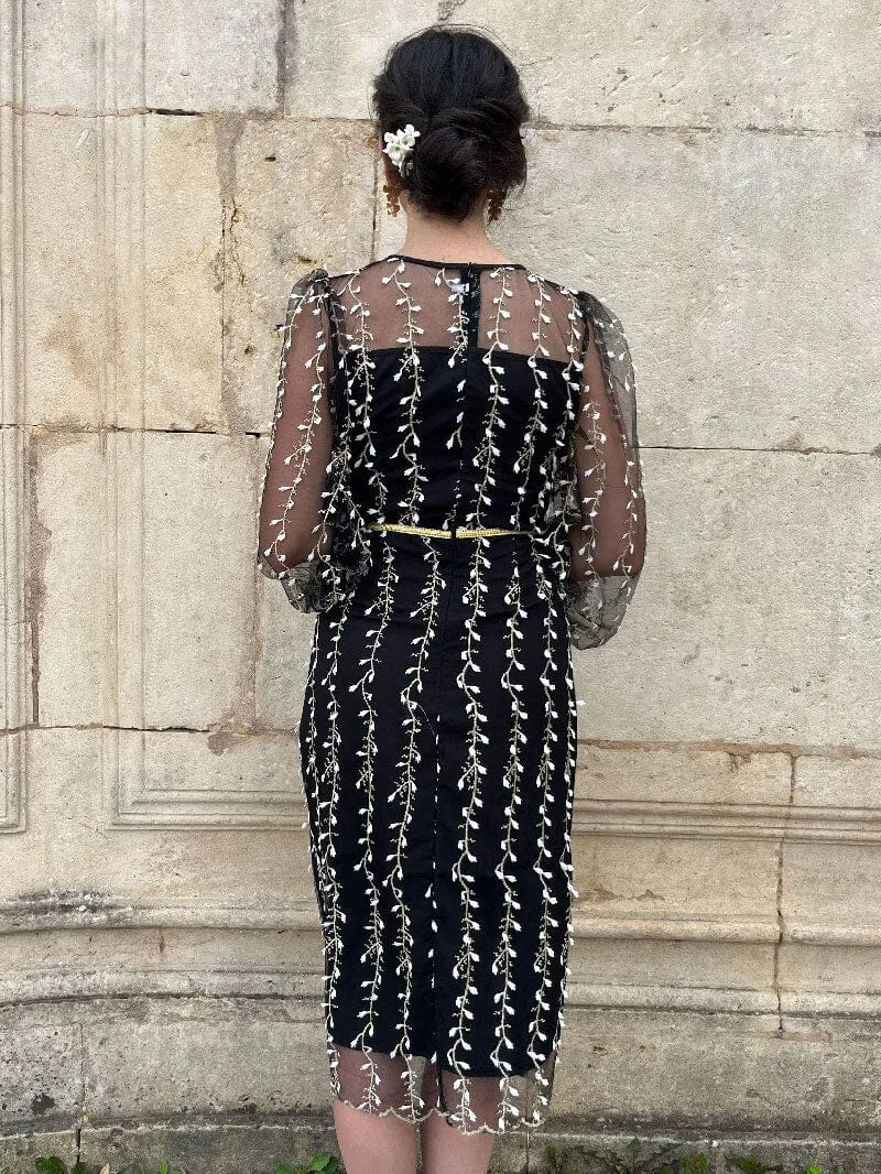 Robe Midi Brodée - Alyson