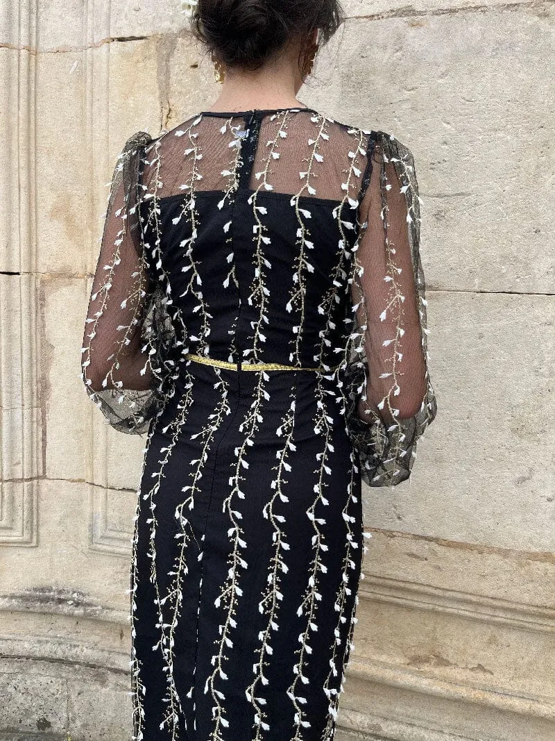 Robe Midi Brodée - Alyson