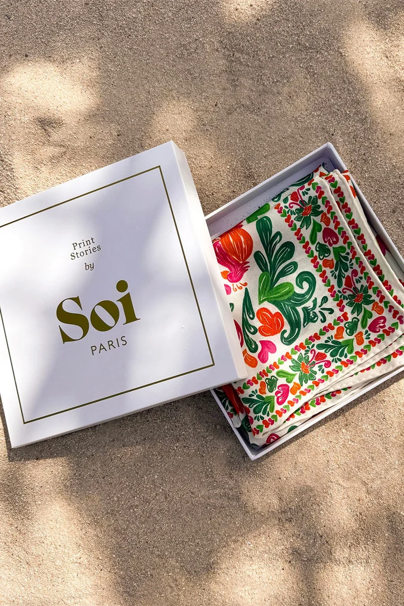 Foulard en soie Copacabana